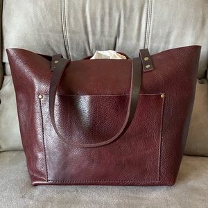 Portland Leather Goods Oxblood Large Classic Tote